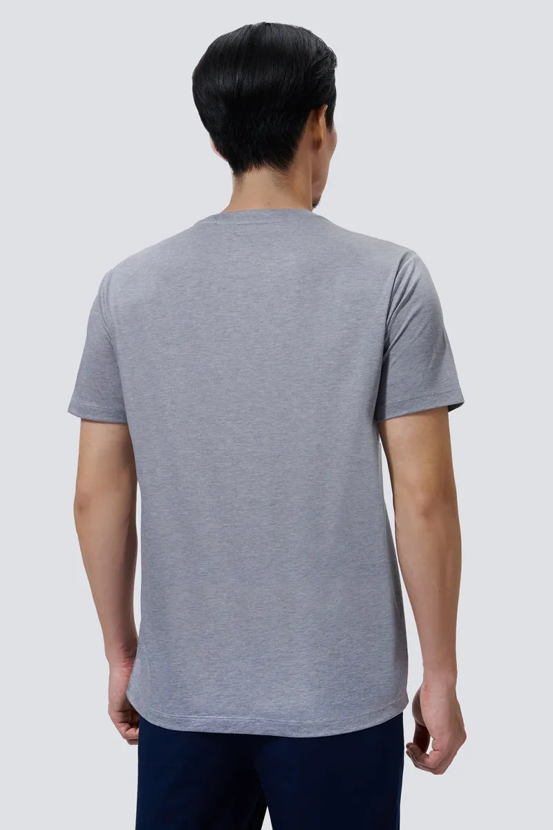 Supreme Cotton-Silk Crew Neck T-Shirt | Grey BC5081