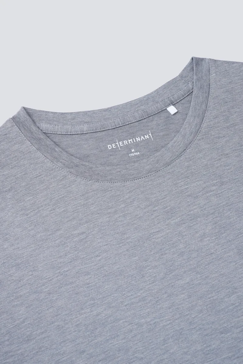 Supreme Cotton-Silk Crew Neck T-Shirt | Grey BC5081