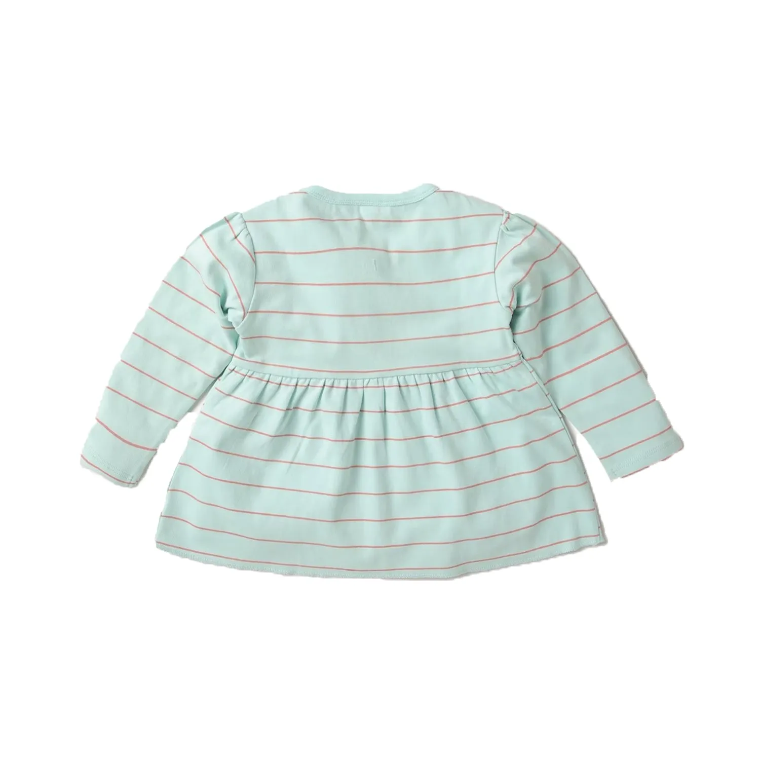 Top - Girls - Yoke Stripes - Aqua