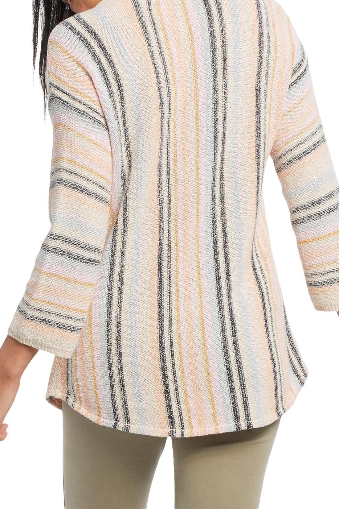 Tribal | Split Neck Striped Sweater | Women's