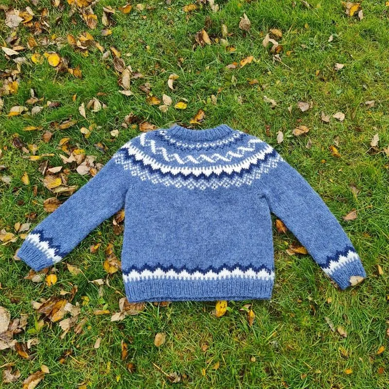 Váli - Icelandic Sweater - Denim Heather