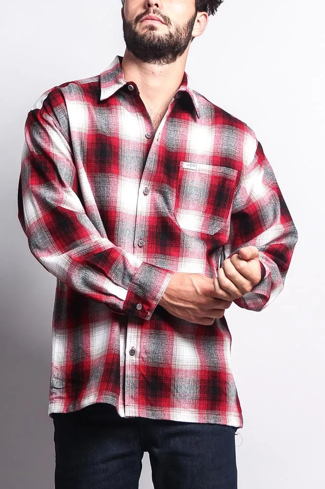 Western Casual Plaid Long Sleeve Button Up Shirt