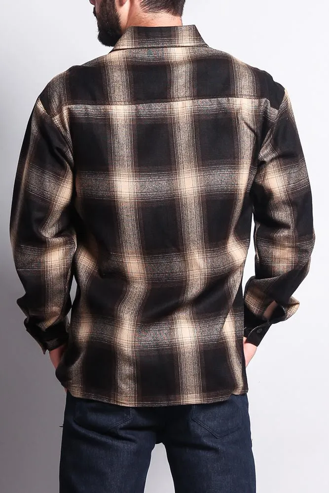 Western Casual Plaid Long Sleeve Button Up Shirt