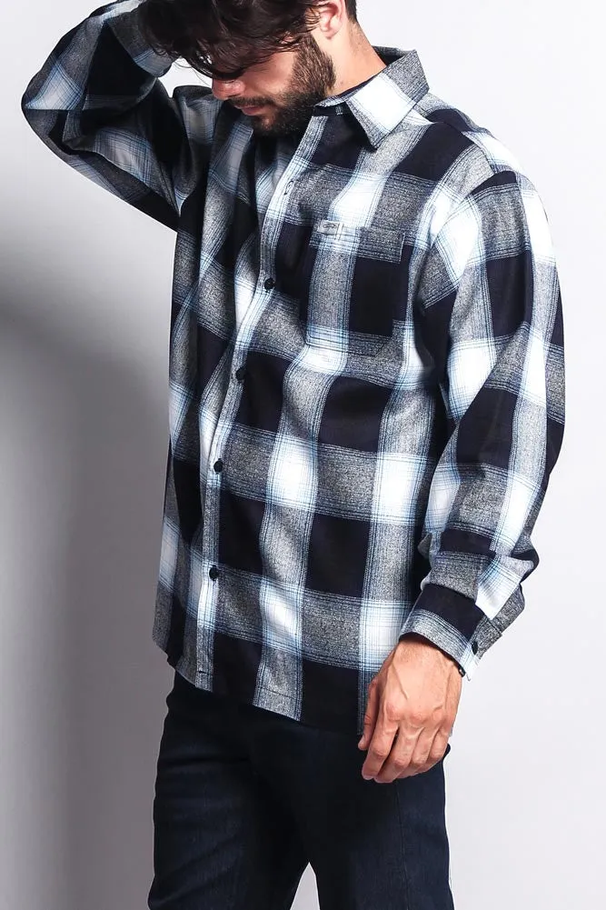 Western Casual Plaid Long Sleeve Button Up Shirt