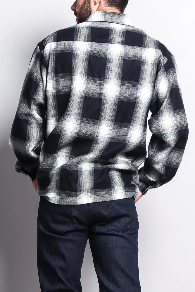 Western Casual Plaid Long Sleeve Button Up Shirt