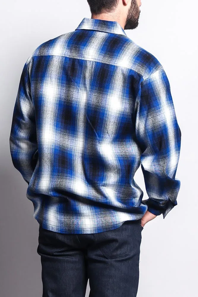 Western Casual Plaid Long Sleeve Button Up Shirt