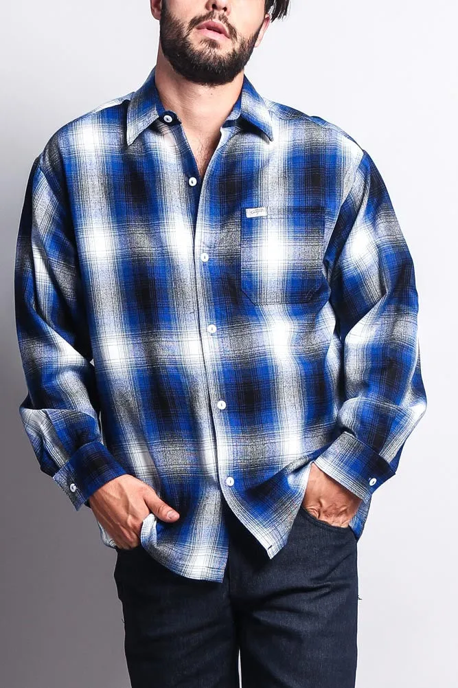 Western Casual Plaid Long Sleeve Button Up Shirt