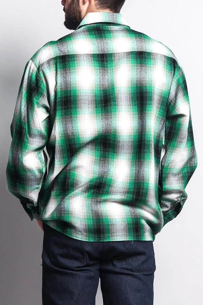 Western Casual Plaid Long Sleeve Button Up Shirt