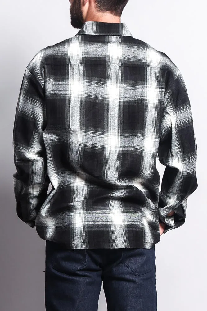 Western Casual Plaid Long Sleeve Button Up Shirt